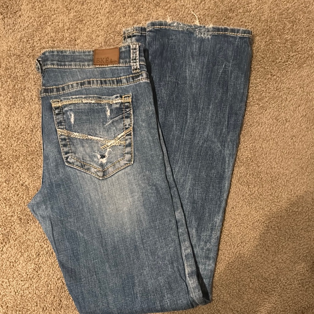 BKE Light Blue Distressed Denim Jeans